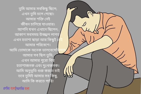  তুমি আমার সবকিছু ছিলে; এখন তুমি চলে গেছো।