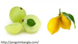 চুল পাকা কমাতে আমলকী এবং লেবুর রসঃ