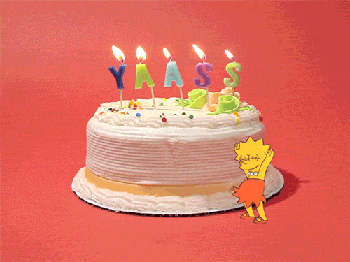 Birthday cake GIF