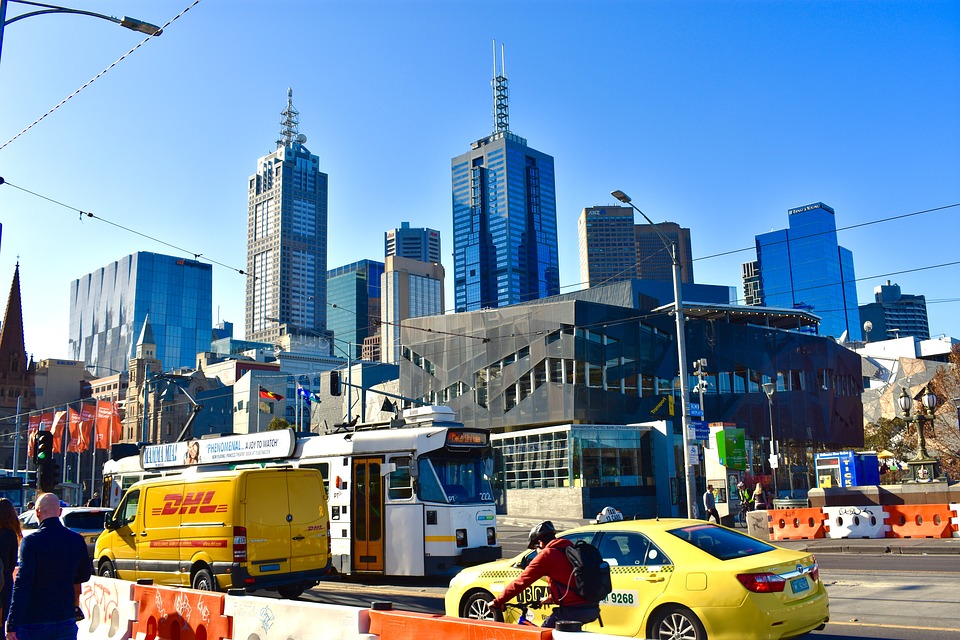 City Taxi Australia Sky Skyline Metro Melbourne