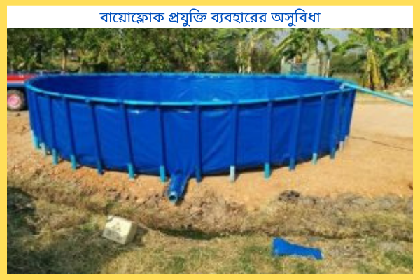 বায়োফ্লোক প্রযুক্তি ব্যবহারের অসুবিধা: