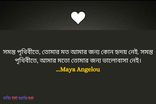  সমস্ত পৃথিবীতে, তোমার মত আমার জন্য কোন হৃদয় নেই. সমস্ত পৃথিবীতে, আমার মতো তোমার জন্য ভালোবাসা নেই