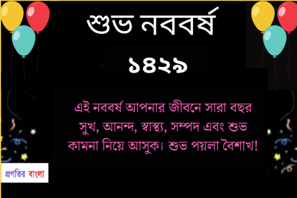 শুভ নববর্ষের শুভেচ্ছা