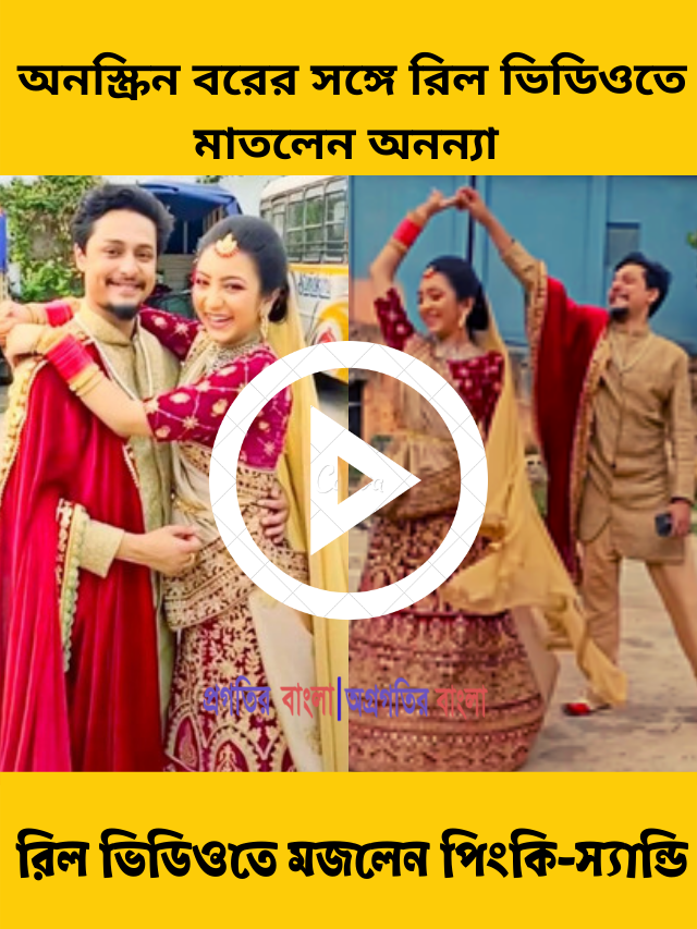 অনস্ক্রিন বরের সঙ্গে রিল ভিডিওতে মাতলেন মিঠাইয়ের পিংকি ওরফে অনন্যা গুহ