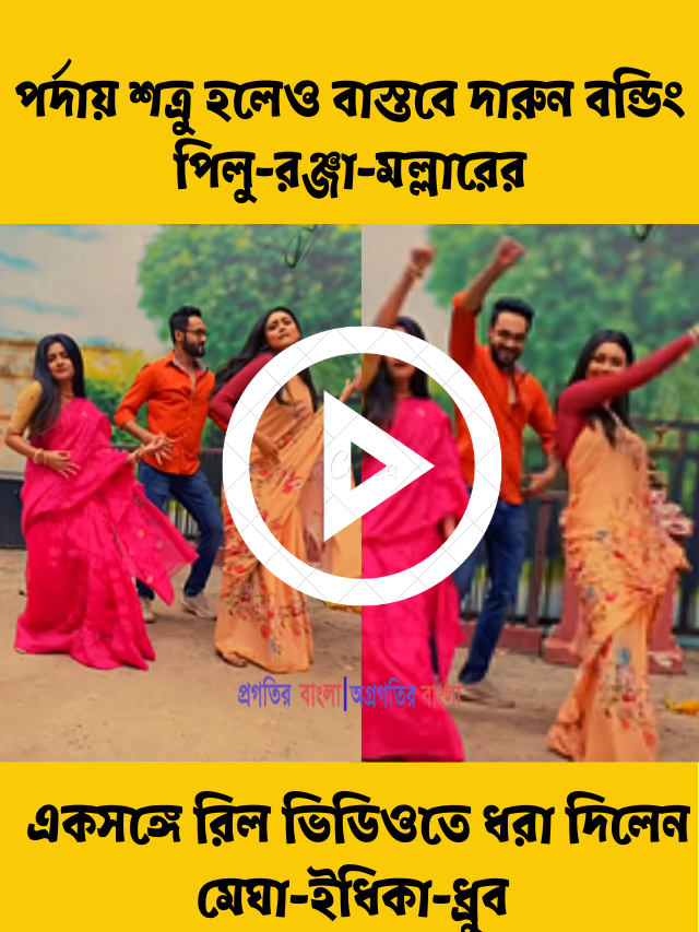 পর্দায় শত্রু হলেও বাস্তবে দারুন বন্ডিং, জনপ্রিয় হিন্দি গানে জমিয়ে নাচলেন পিলু-রঞ্জা-মল্লার