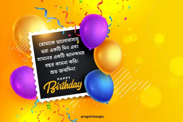 শুভ জন্মদিনের শুভেচ্ছা ম্যাসেজ