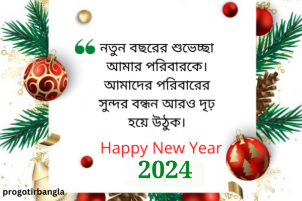 নতুন বছরের শুভেচ্ছা