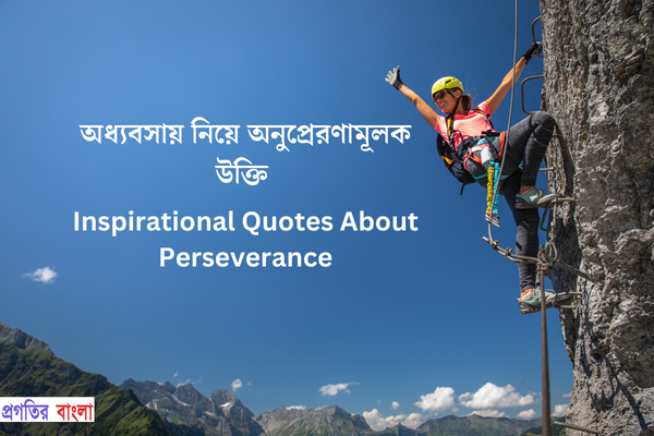 অধ্যবসায় নিয়ে অনুপ্রেরণামূলক উক্তি