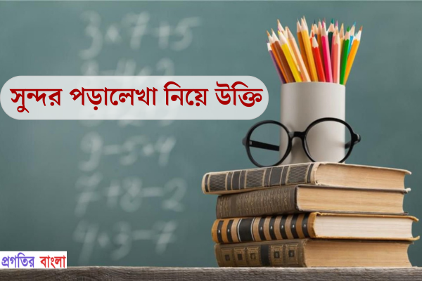 সুন্দর পড়ালেখা নিয়ে উক্তি
