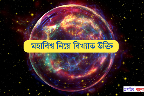 মহাবিশ্ব নিয়ে বিখ্যাত উক্তি