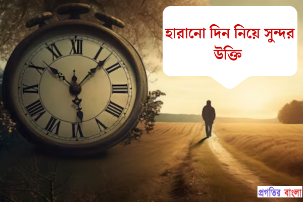 হারানো দিন নিয়ে সুন্দর উক্তি