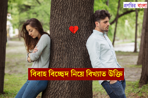 বিবাহ বিচ্ছেদ নিয়ে বিখ্যাত উক্তি