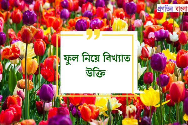 ফুল নিয়ে বিখ্যাত উক্তি