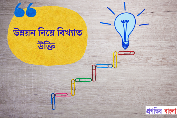 উন্নয়ন নিয়ে বিখ্যাত উক্তি