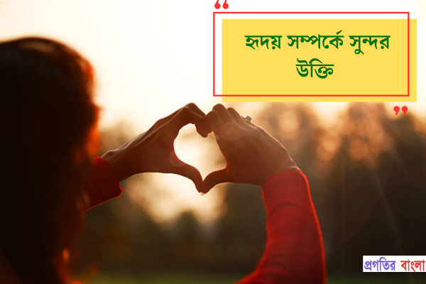 হৃদয় সম্পর্কে সুন্দর উক্তি