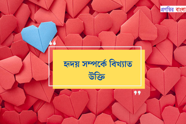 হৃদয় সম্পর্কে বিখ্যাত উক্তি
