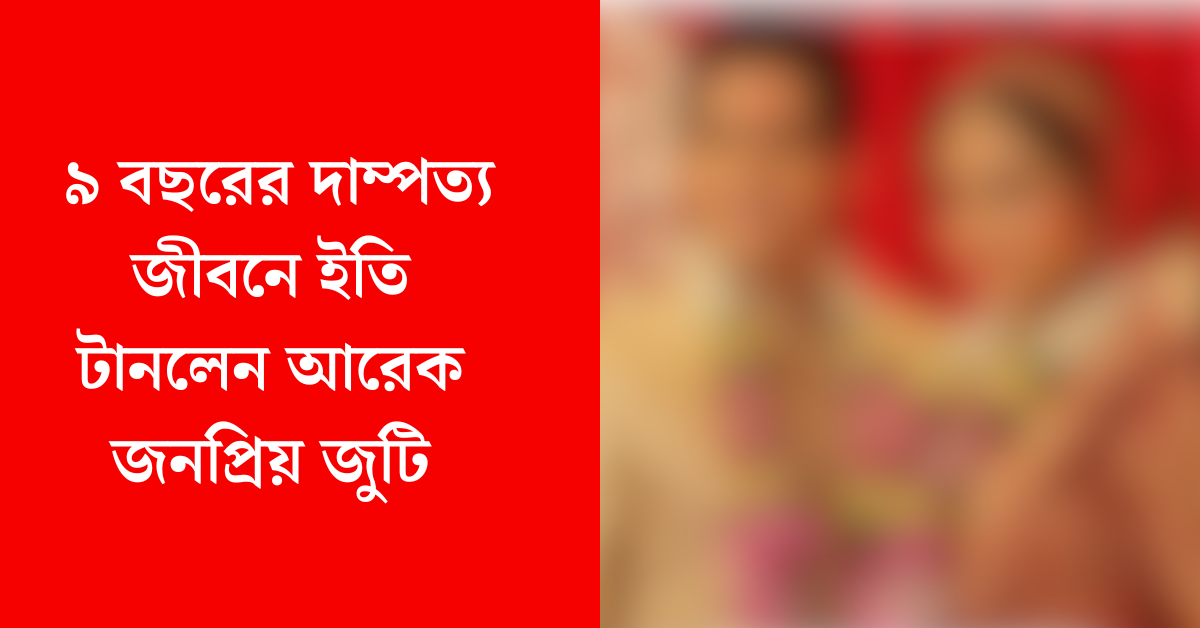 দাম্পত্য জীবনে ইতি 