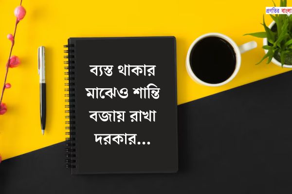 জীবনের  ব্যস্ততা নিয়ে উক্তি