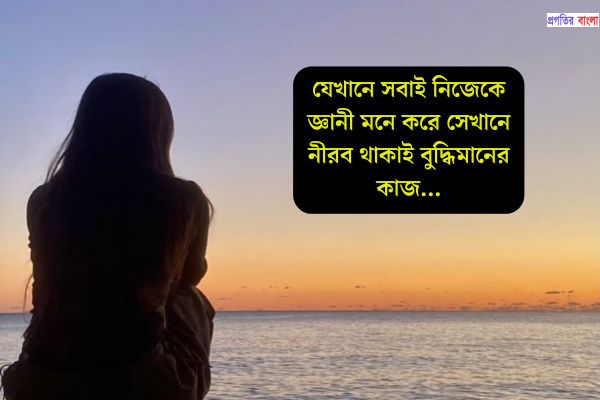  নীরবতা নিয়ে উক্তি 