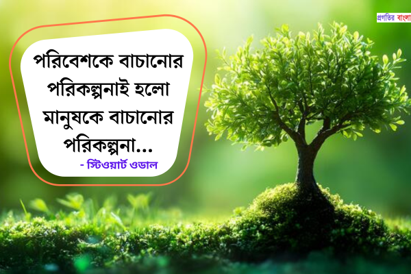 পরিবেশ নিয়ে উক্তি 