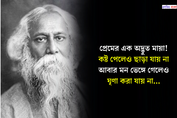 রবীন্দ্রনাথ ঠাকুরের ভালোবাসার উক্তি