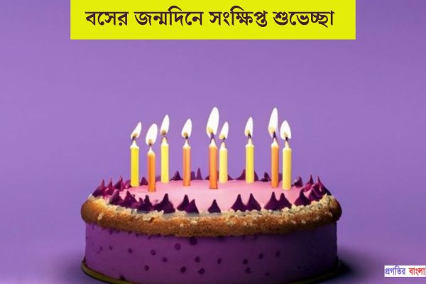 বসের জন্মদিনে সংক্ষিপ্ত শুভেচ্ছা  