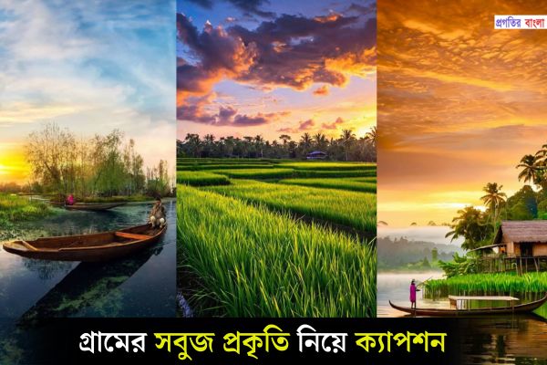 গ্রামের সবুজ প্রকৃতি নিয়ে ক্যাপশন 