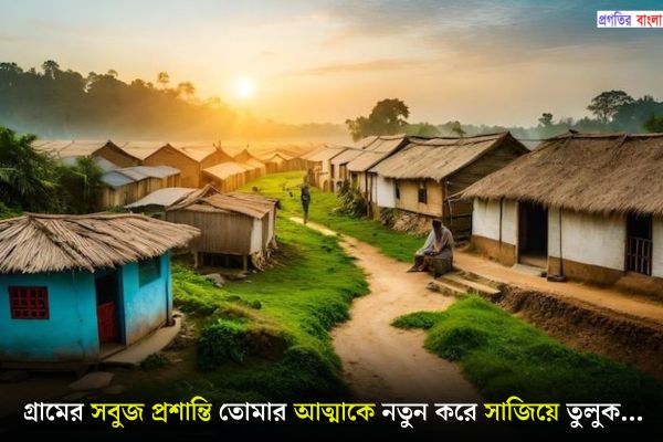 গ্রামের সবুজ প্রকৃতি নিয়ে ক্যাপশন 