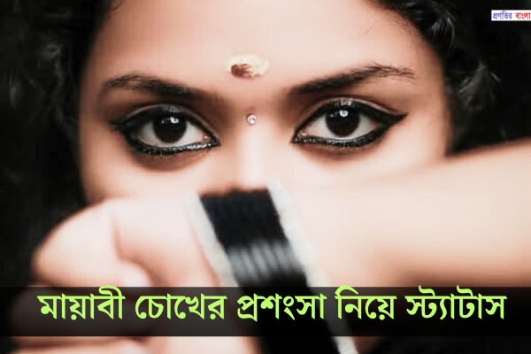 মায়াবী চোখের প্রশংসা নিয়ে স্ট্যাটাস