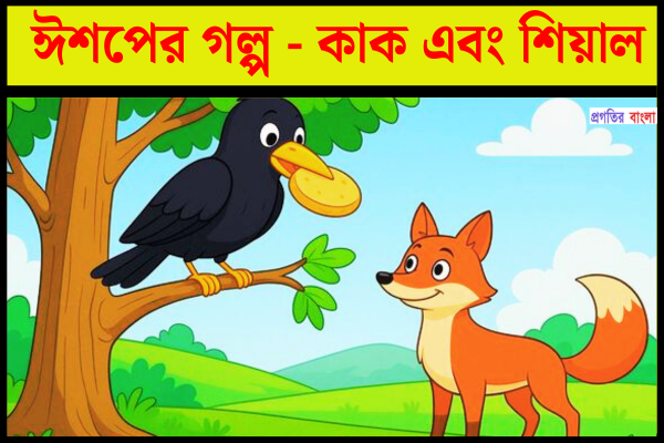 ঈশপের গল্প -  কাক এবং শিয়াল
