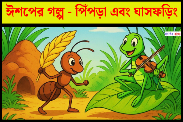 ঈশপের গল্প - পিঁপড়া এবং ঘাসফড়িং