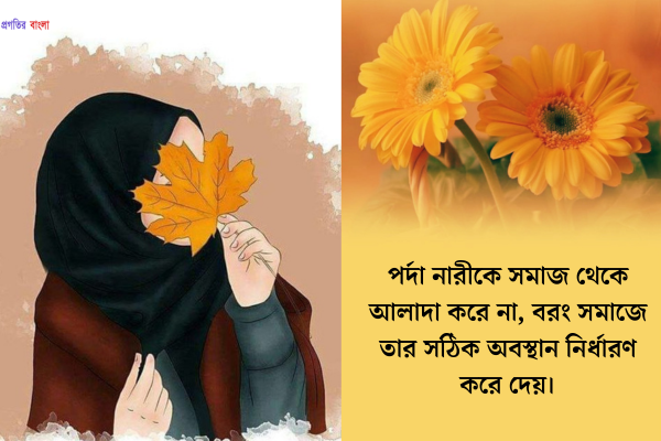 পর্দা নিয়ে স্ট্যাটাস 