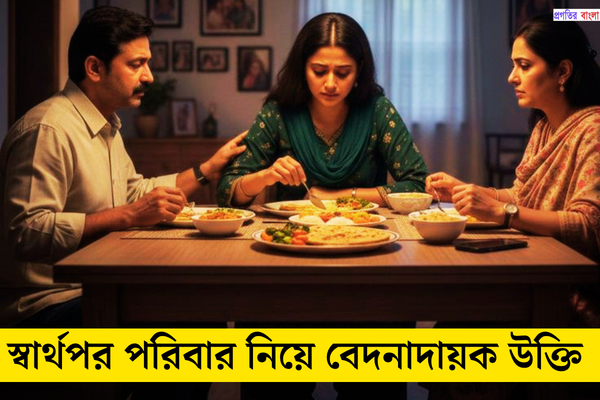 স্বার্থপর পরিবার নিয়ে বেদনাদায়ক উক্তি