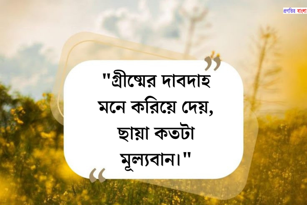 গরম নিয়ে উক্তি