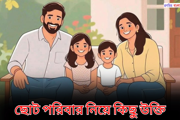 ছোট পরিবার নিয়ে কিছু উক্তি
