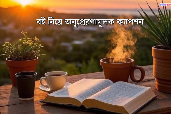 বই নিয়ে অনুপ্রেরণামূলক ক্যাপশন