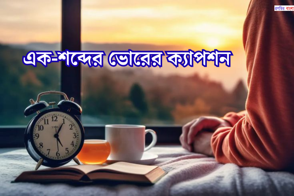 এক-শব্দের ভোরের ক্যাপশন