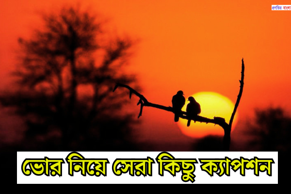 ভোর নিয়ে ক্যাপশন