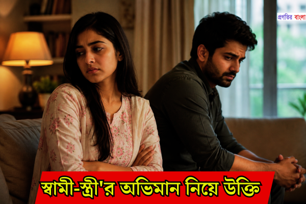 স্বামী-স্ত্রী'র অভিমান নিয়ে উক্তি