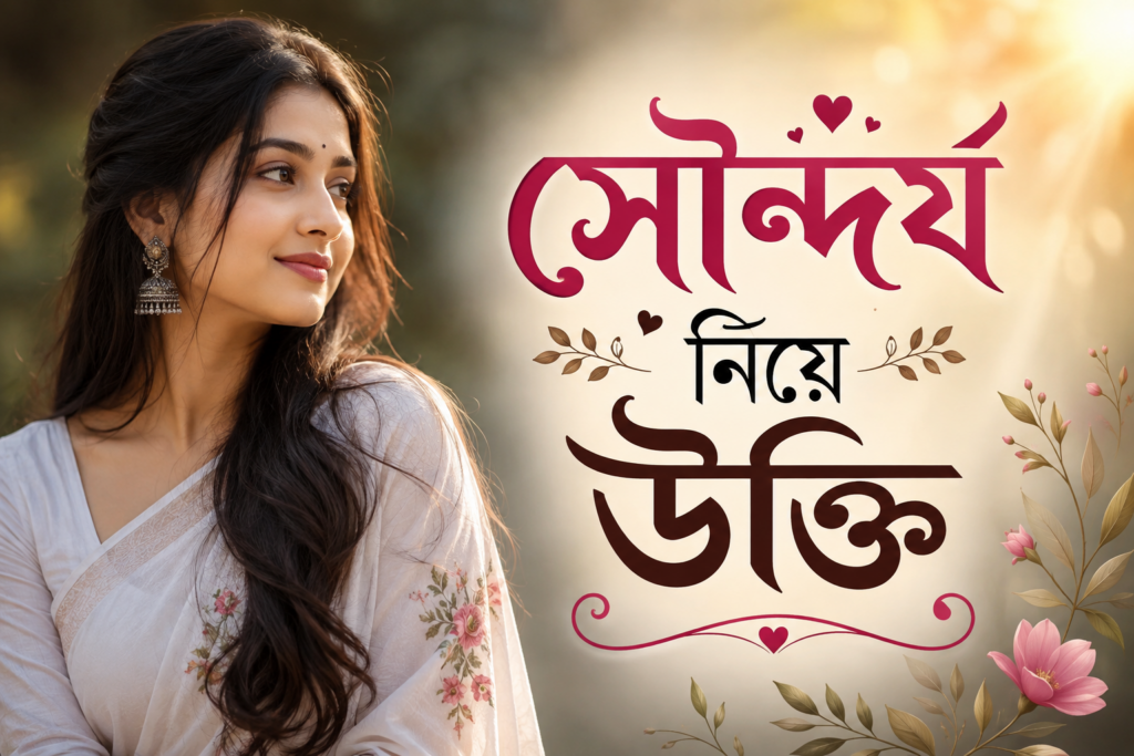 সৌন্দর্য নিয়ে উক্তি