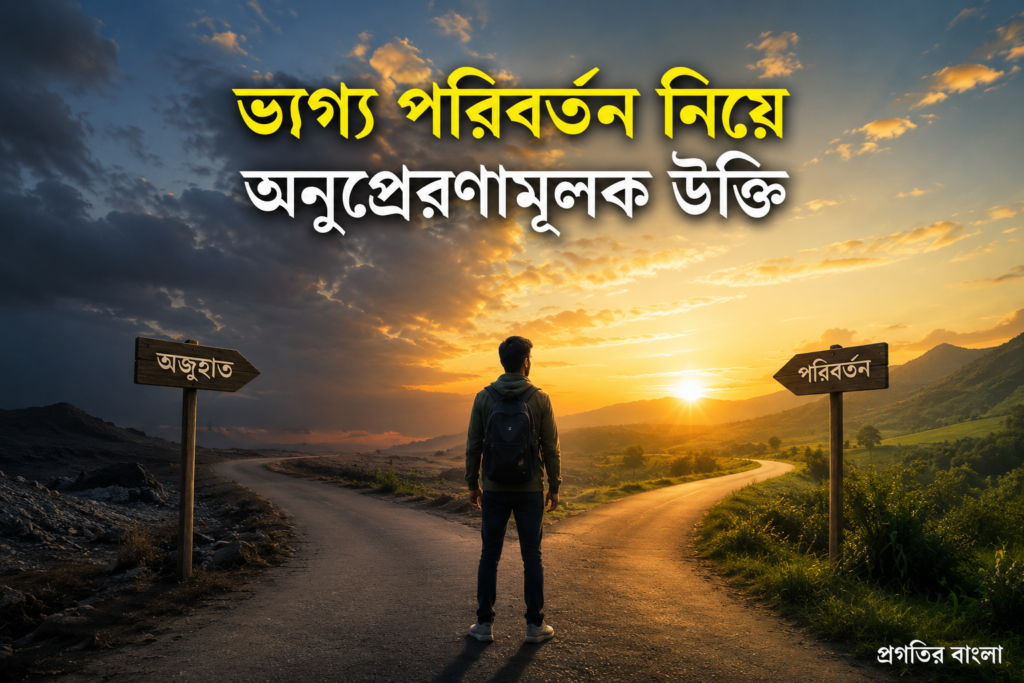ভাগ্য নিয়ে উক্তি