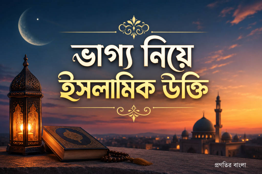 ভাগ্য নিয়ে উক্তি