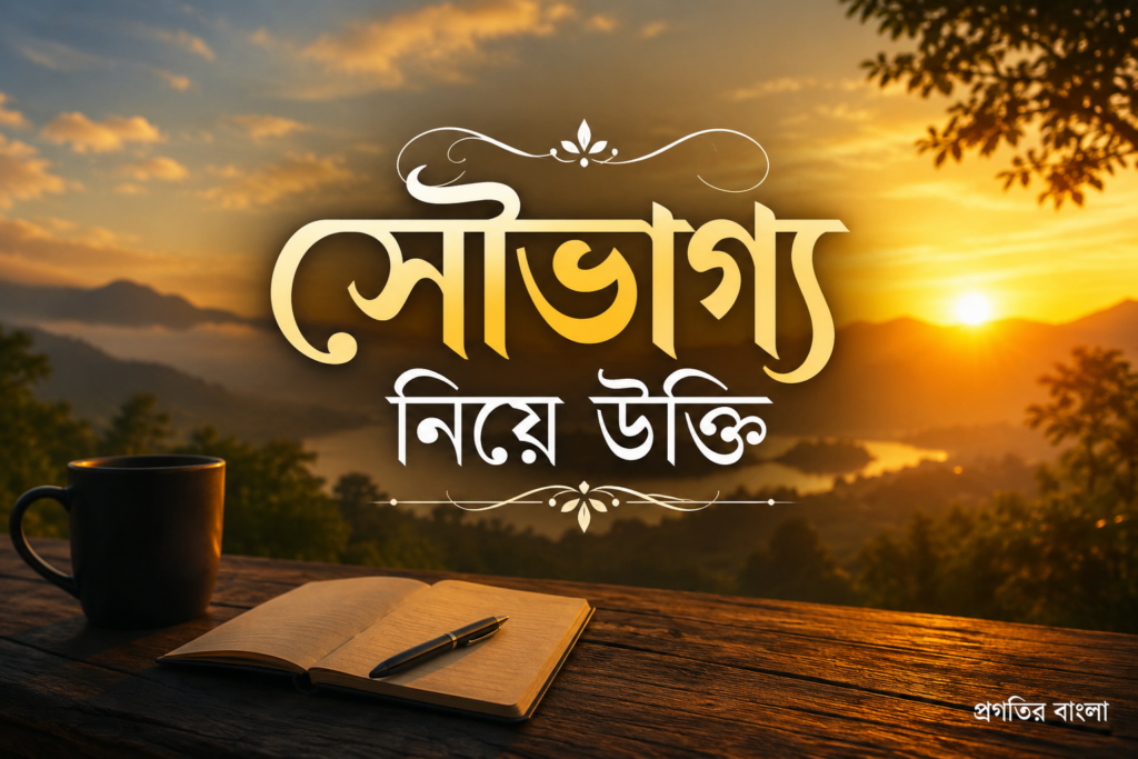 ভাগ্য নিয়ে উক্তি