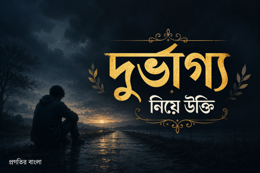 ভাগ্য নিয়ে উক্তি