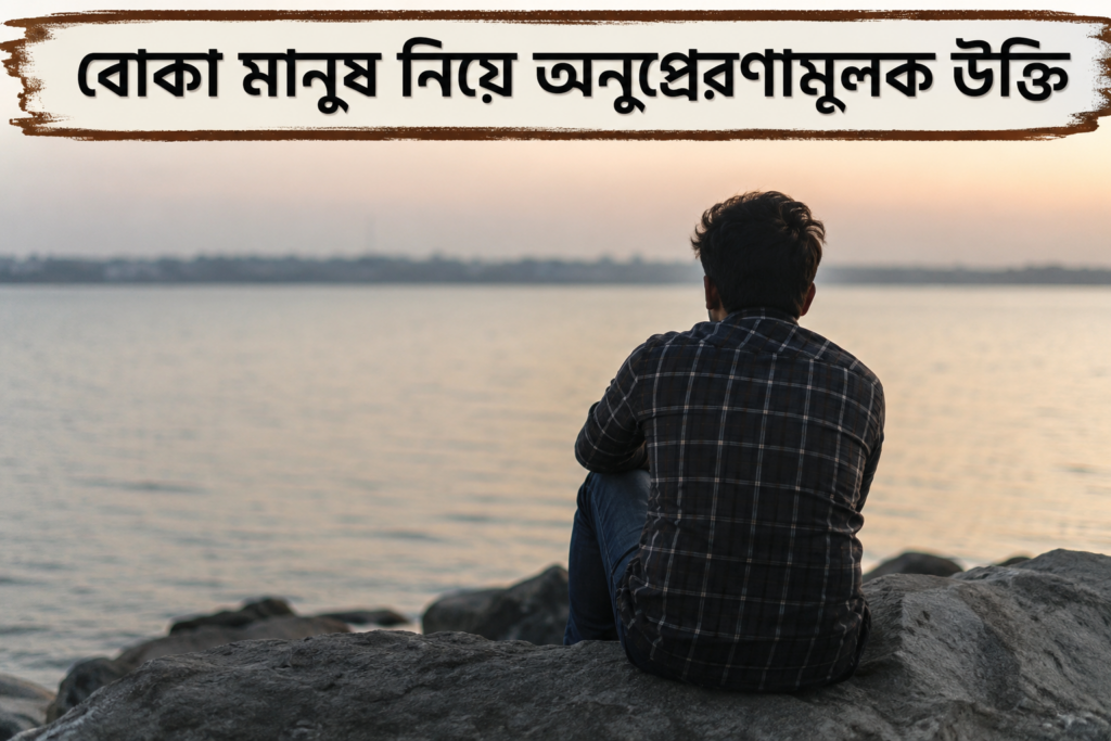 বোকা মানুষ নিয়ে উক্তি