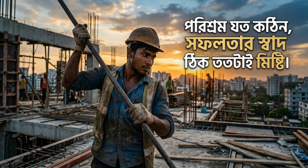 কঠোর পরিশ্রম নিয়ে স্ট্যাটাস