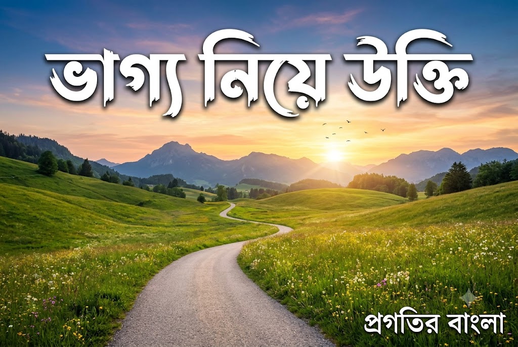 ভাগ্য নিয়ে উক্তি