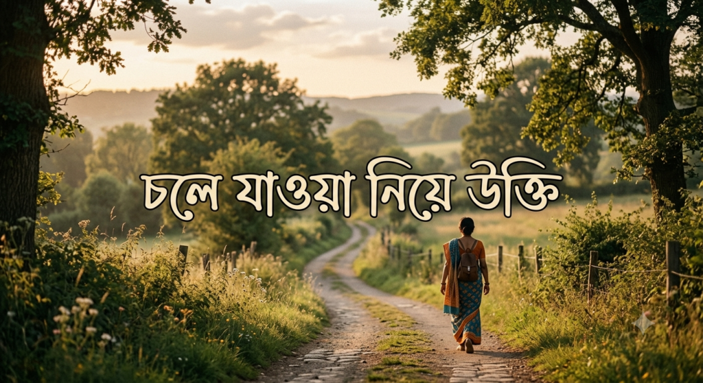 চলে যাওয়া নিয়ে উক্তি