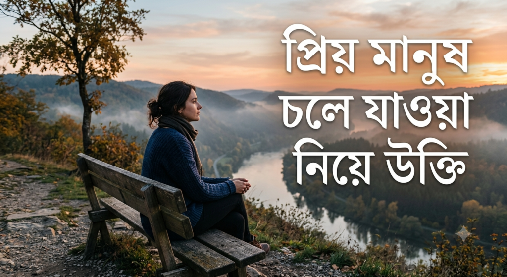 প্রিয় মানুষ চলে যাওয়া নিয়ে উক্তি