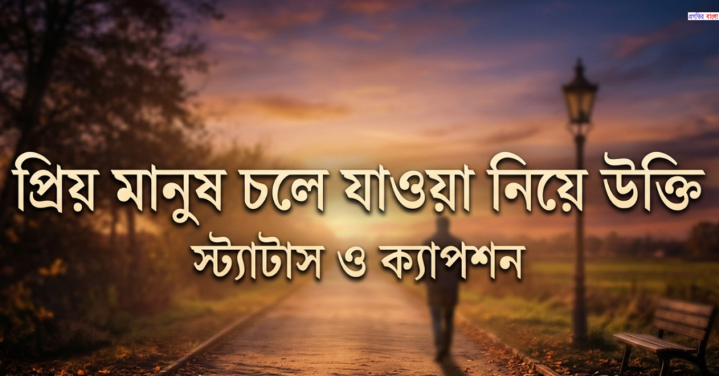 চলে যাওয়া নিয়ে উক্তি